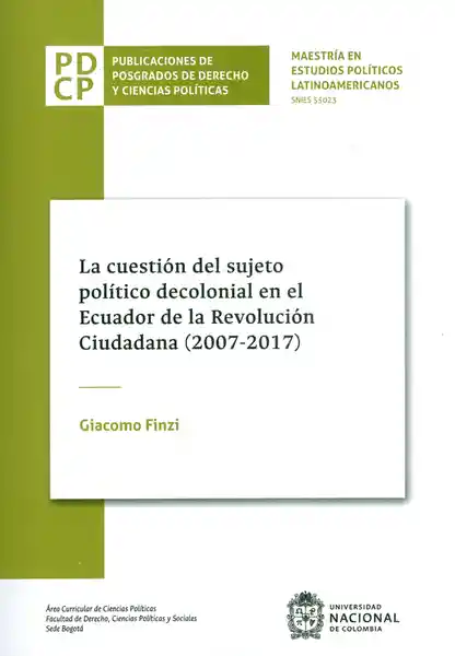 La Cuestión Del Sujeto Político Decolonial - Giacomo Finzi