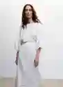 Vestido Spirit Blanco Talla M Mujer Mango