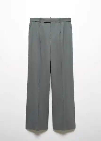 Pantalón Tamara Gris Talla 38 Mujer Mango