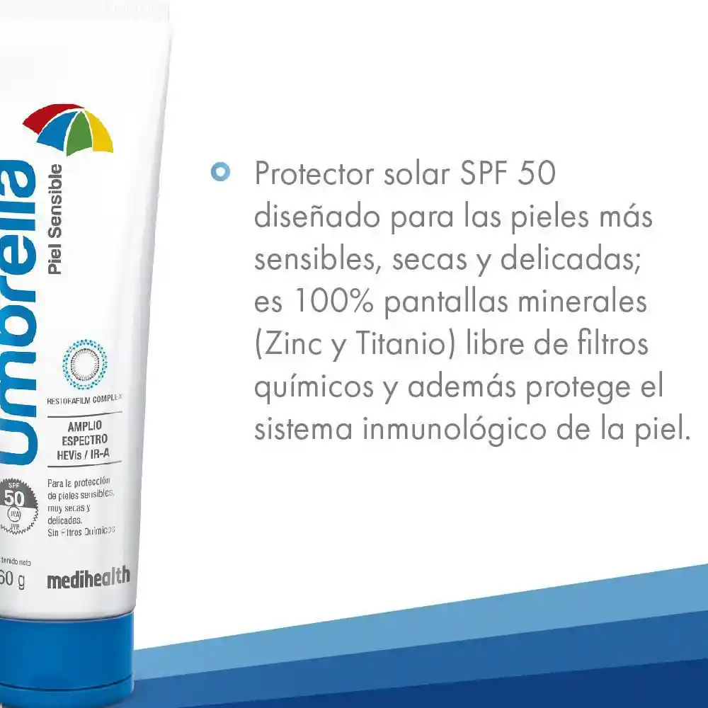 Umbrella Protector Solar Para Piel Sensible Spf 50