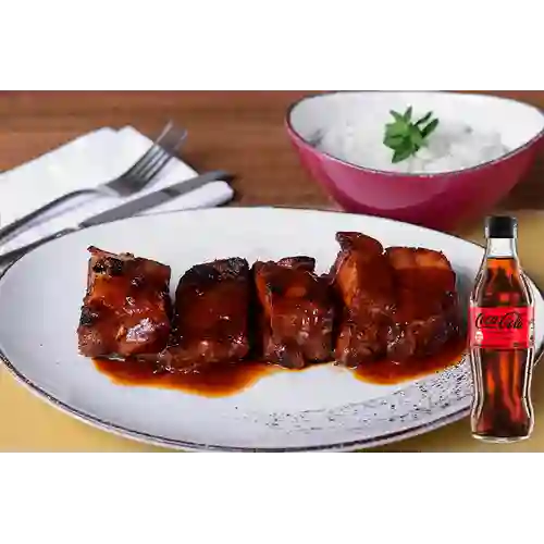 Costillas Cerdo Bourbon Josper +CocaCola S/az 300ml