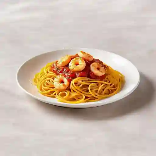 Pasta Pomodoro con Camarones