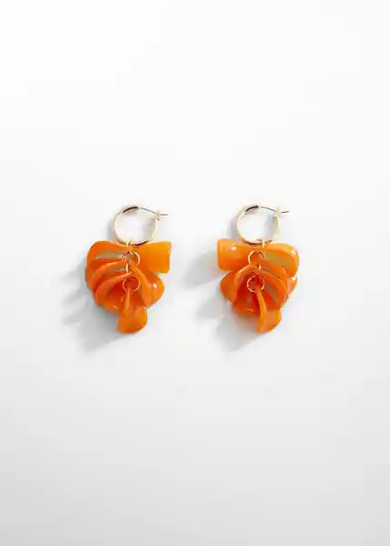 Pendientes Ana Naranja Talla 99 Mujer Mango