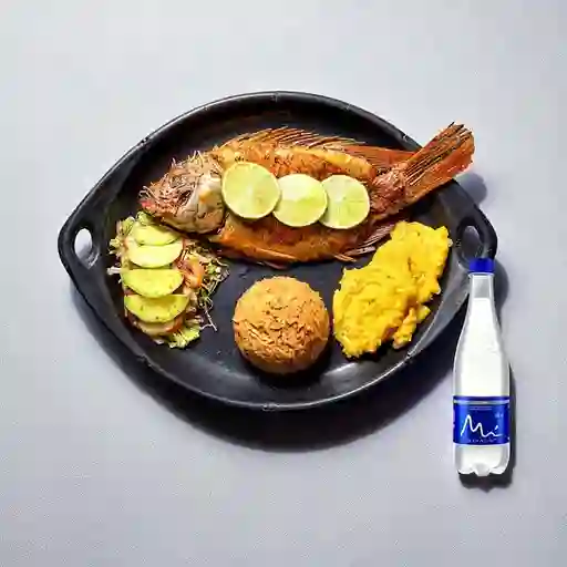 Combo Mojarra + Manantial Sin Gas 600ML