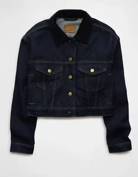 Chaqueta Mujer Azul Talla X-SMALL 3641451 American Eagle