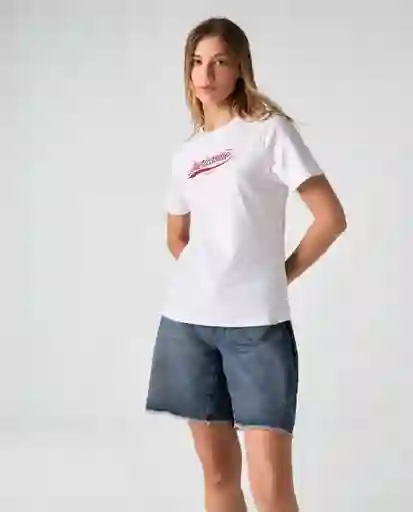 Camiseta Mujer Blanco Talla S 602G020_BLA114001 Americanino