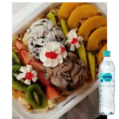 Combo Ensalada Premium + Brisa Sin Gas 600ML