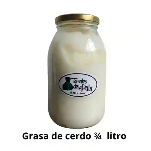 Grasa de cerdo 3/4 de litro