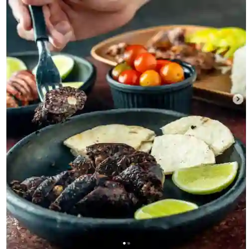 Morcilla con Arepa