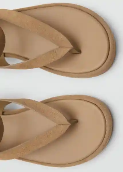 Sandalias Sue Arena Talla 39 Mujer Mango