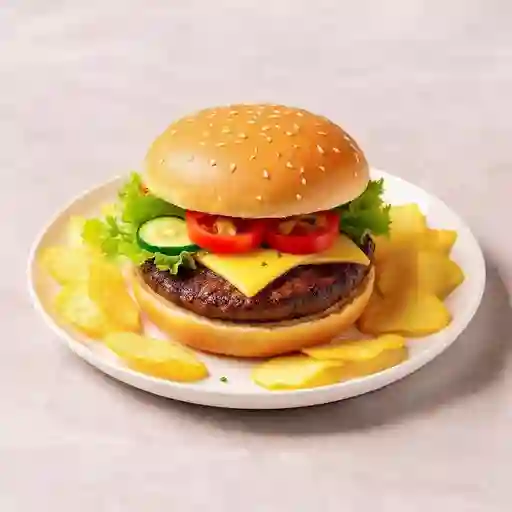 Hamburguesa sencilla
