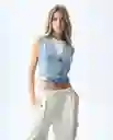 Chaleco Mujer Azul Talla S 391G002_AZU114604 Americanino