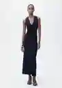 Vestido Moiso Navy Talla XS Mujer Mango