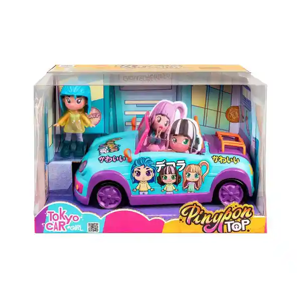 Pinypon Muñeca Top Tokio Car 18 cm
