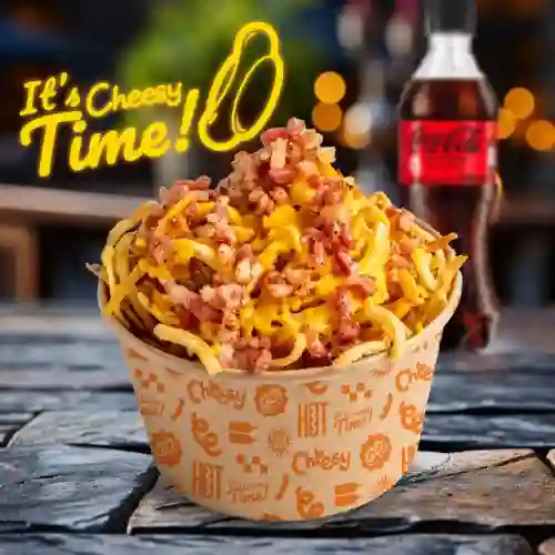 Combo Papas Espiral Cheesy Tocineta