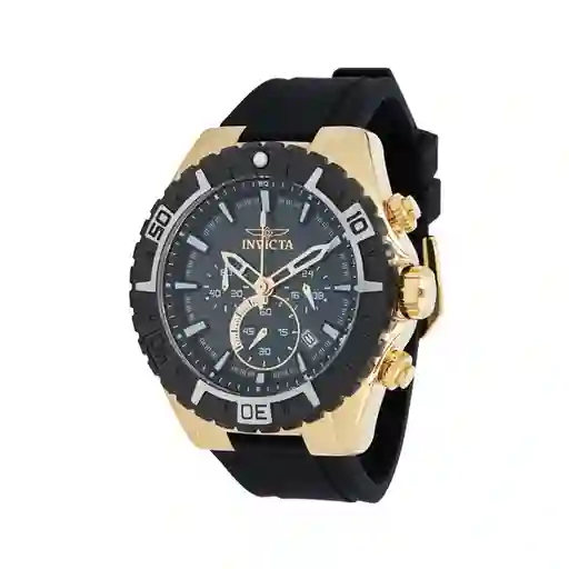 Invicta Reloj Aviator Negro y Dorado Inv37627