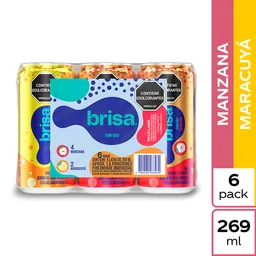 Agua Brisa Saborizada Surtida 269 ml X6 Unds