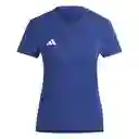 Adidas Camiseta Adizero e Tee Para Mujer Azul Talla XS