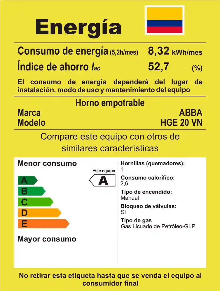 Abba Horno de Empotrar
