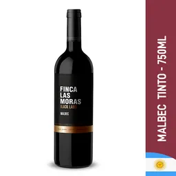 Finca Las Moras Vino Tinto Black Label Malbec Botella 750 ml