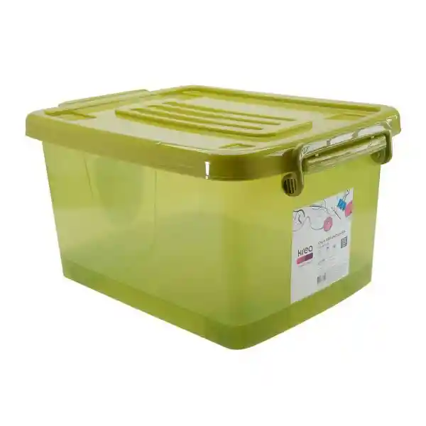 Krea Caja Organizadora Con Rueda Color Transparente 13 L 18