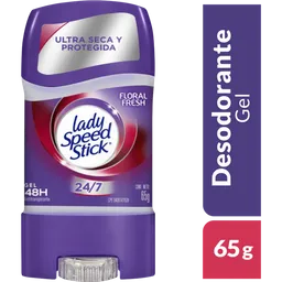 Lady Speed Stick Desodorante Gel Double Defense Floral 65 g