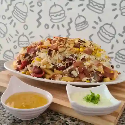 Salchipapa Pa los Cuatro