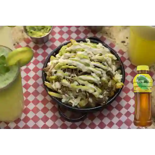 Combo Papas Papamole + Té Negro Fuze Tea Limón 400ml