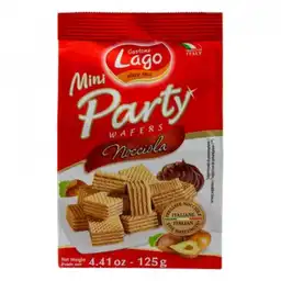 Gastone Lago Galletas Wafers Mini Party Sabor a Avellanas-Rojo