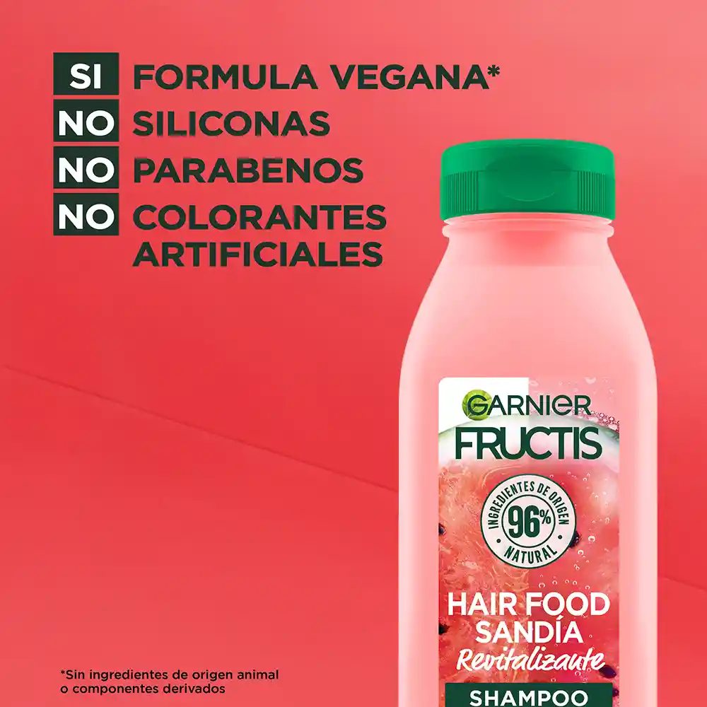 Shampoo Hair Foof Garnier Sandía Revitalización 300 mL