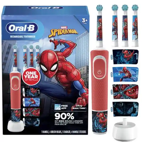 Oral-B Cepillo de Dientes Eléctrico Recargable Hombre Araña