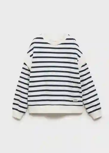 Buzo Sudadera Hombri Navy Talla 12 Niña Mango