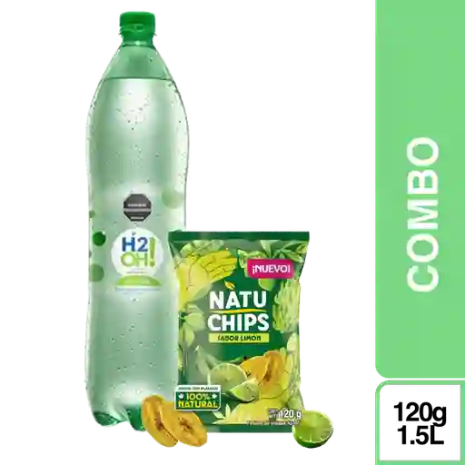 Combo Snack Natuchips Limón 120 g + H2Oh! Gaseosa Lima Limón