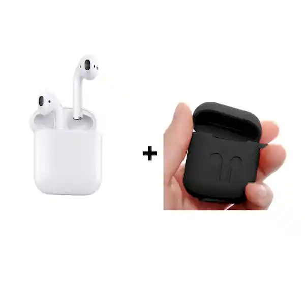 Airpods 2Da Gen Carga Alámbrica + Case Silicone