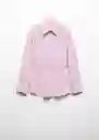 Camisa Seoul Rosa Pastel Talla S Mujer Mango