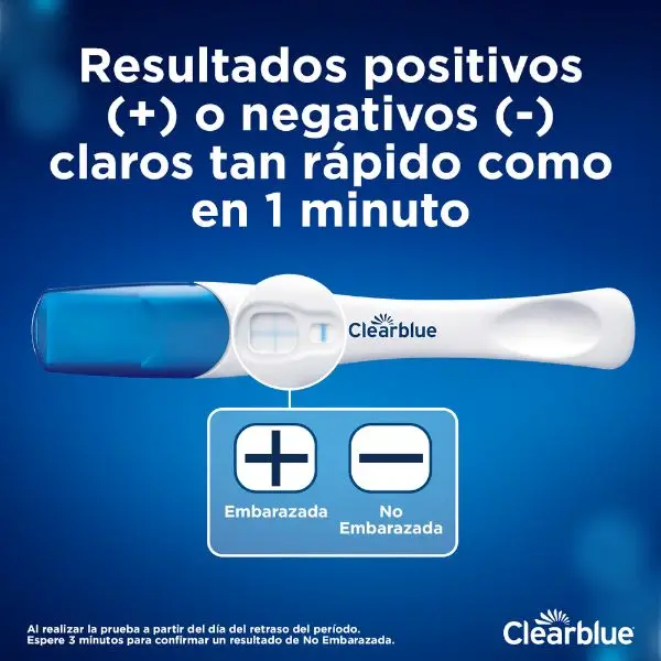 ClearBlue Prueba de Embarazo con Punta que Cambia de Color