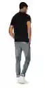 Replay Camiseta Basic Jersey 30/1 Para Hombre Negro Talla L