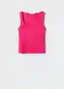 Top Rayo Fucsia Talla XL Mujer Mango