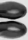 Botines Claro Negro Talla 37 Mujer Mango