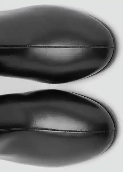 Botines Claro Negro Talla 37 Mujer Mango