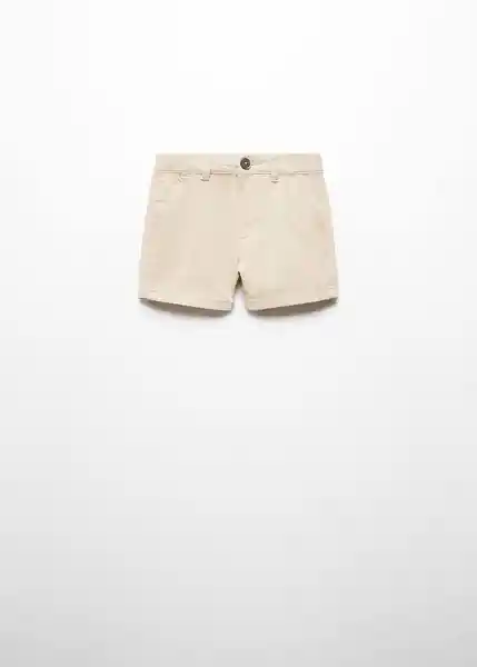 Bermuda Berchi Beige Talla 66 Niños Mango