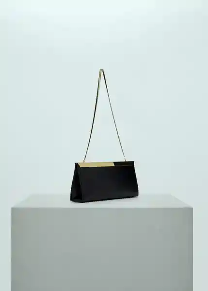 Bolso P Tuxedo Negro Talla 99 Mujer Mango