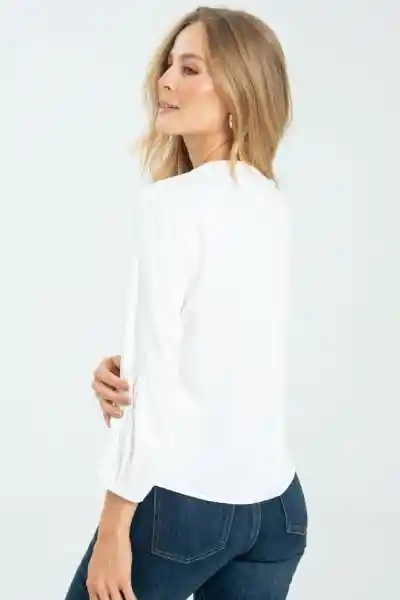 Blusa Jenna Color Blanco Crudo Talla M Ragged