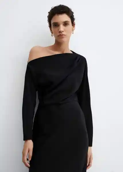 Vestido Cris Negro Talla XS Mujer Mango