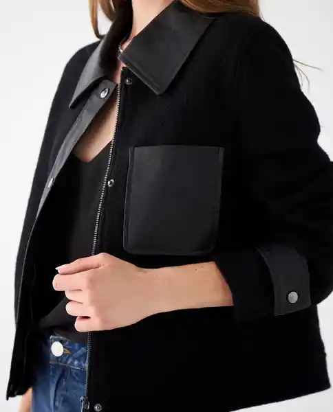 Chaqueta Negro Puro Ultraoscuro Talla XL 422F200 Esprit