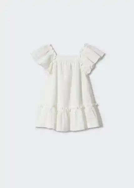 Vestido Valentin Offwhite Talla 67 Niñas Mango