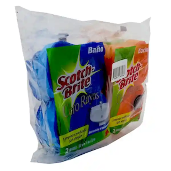   Scotch Brite  Cero Rayas Presentacion Para Cocina Y Bano 