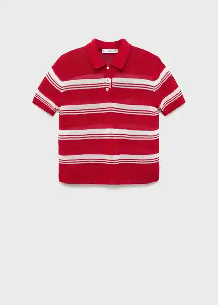 Saco Jersey Polito Rojo Talla XS Mujer Mango