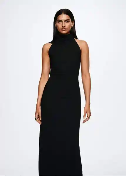 Vestido Pandora-A Negro Talla S Mujer Mango