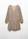 Vestido Godet Beige Talla 22 Teen Niñas Mango